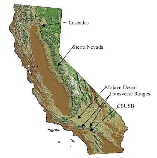 California topography